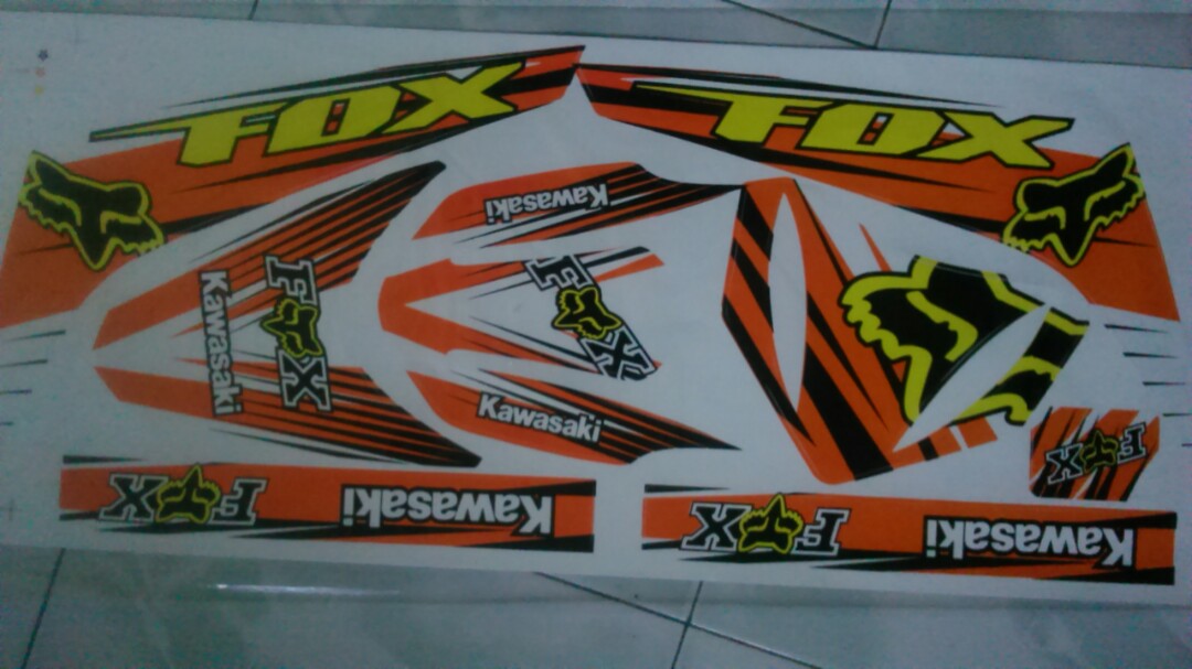Stiker Striping Kawasaki Klx Fox Motorbikes On Carousell