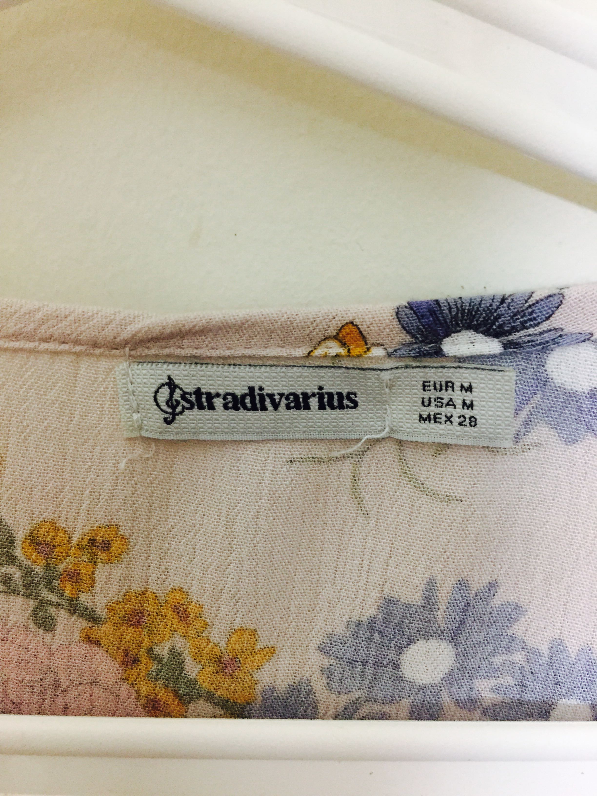 stradivarius floral cardigan