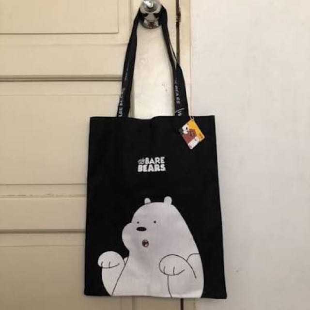 Harga tote bag outlet miniso we bare bears