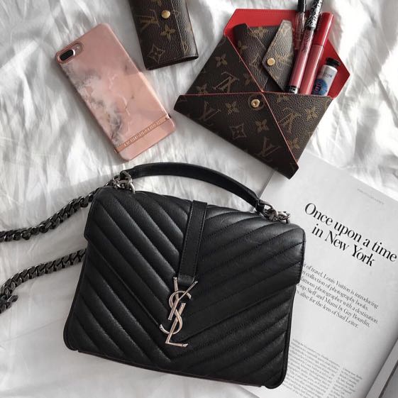 SAINT LAURENT cabas chyc black small handbag [authentic], Luxury, Bags &  Wallets on Carousell