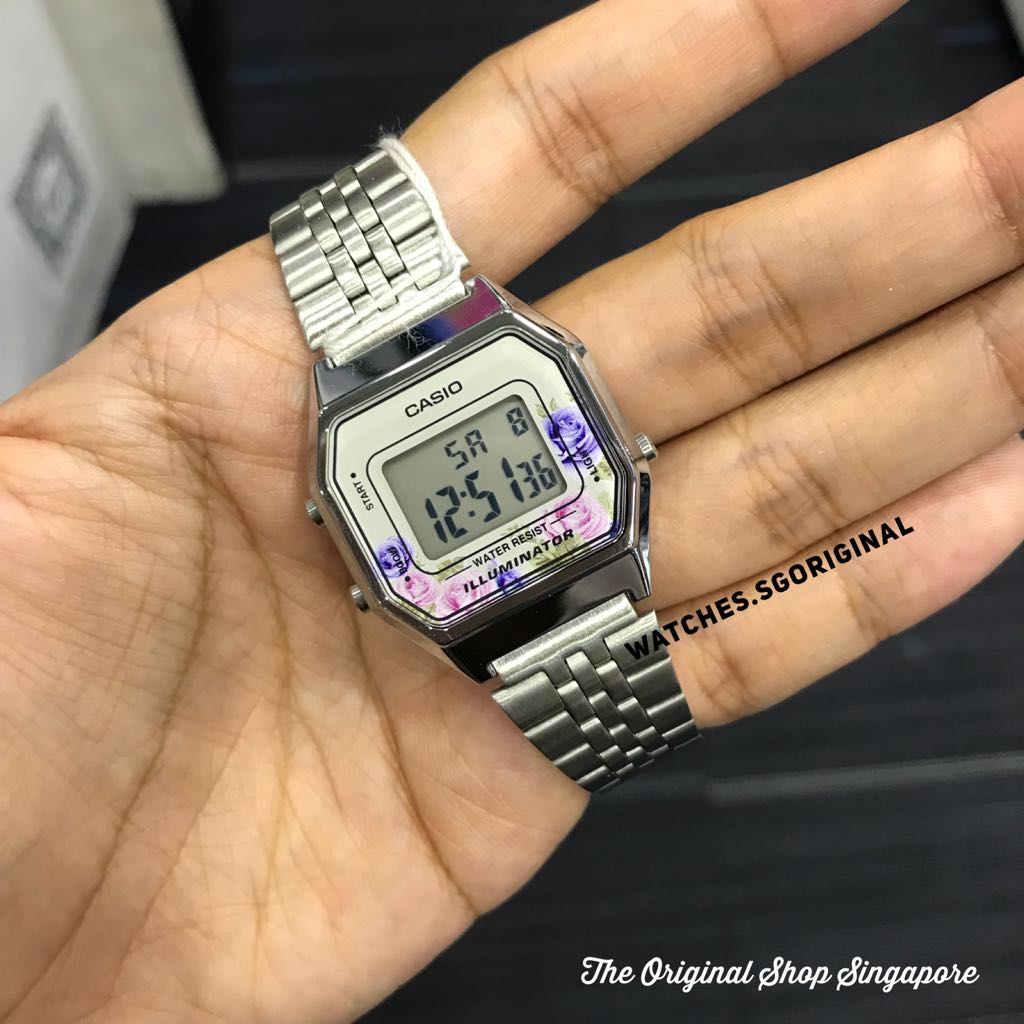 Casio classic floral best sale watch