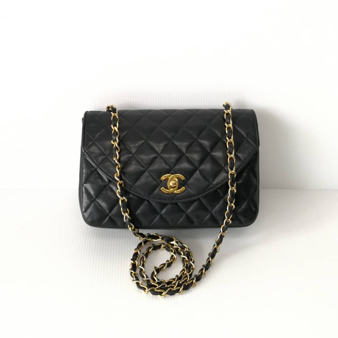 Authentic Chanel Curve Flap Bag