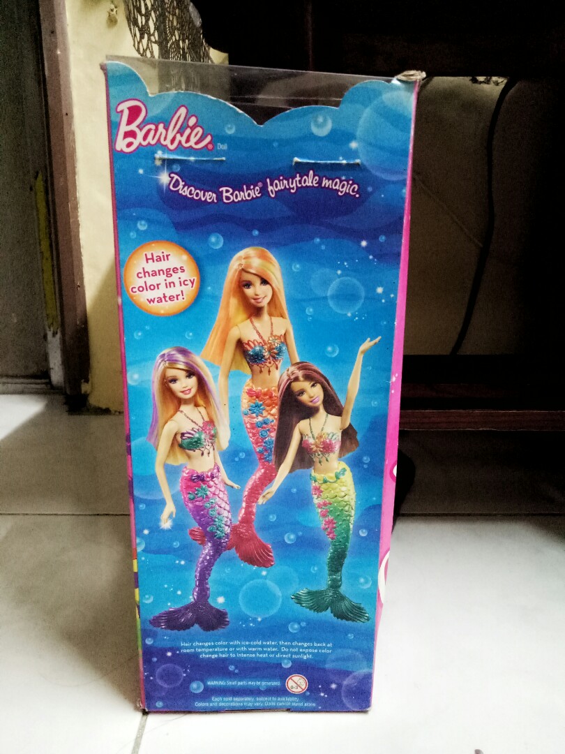 [Barbie] (Original) Hair Changing Color Mermaid Doll, Babies & Kids, Infant Playtime on Carousell