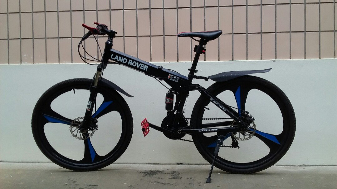 Land rover mountain hotsell bike full suspension