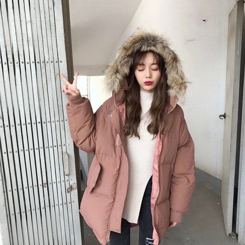 Dusty pink winter hot sale coat