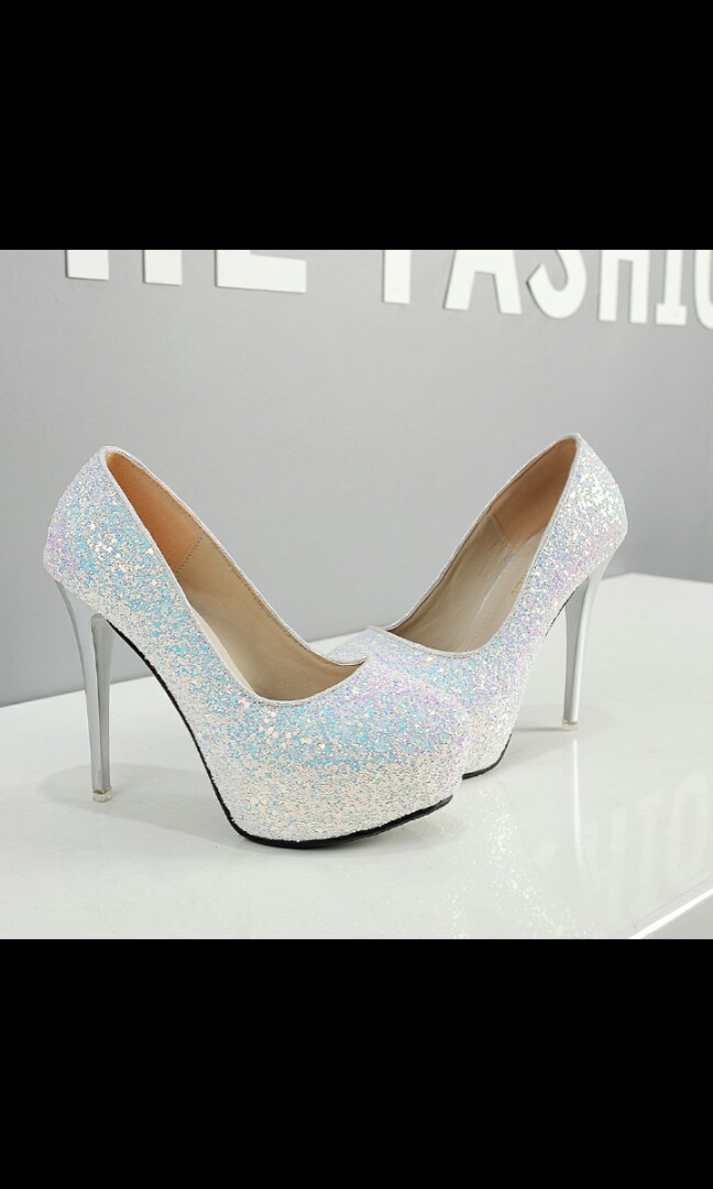 PO Glittery bridesmaid platform high 