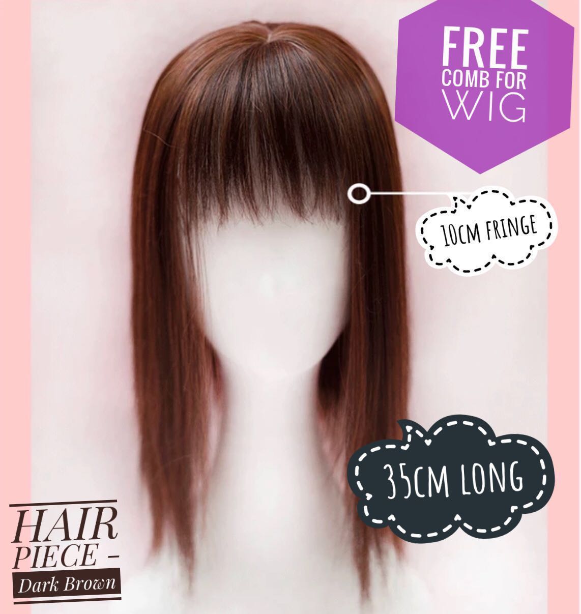 In Stock Hair Wig Hair Piece With Clip To Increase Hair Volume