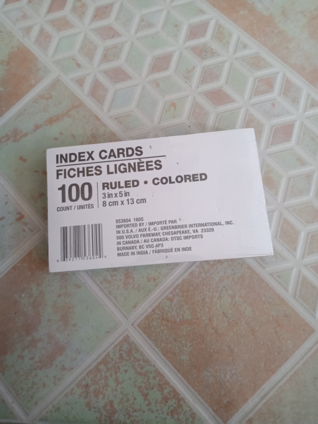 Jot Colored Ruled Index Cards 100ct, Hobbies & Toys, Stationary & Craft