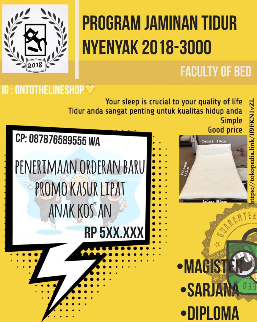 Kasur Lipat Anak Kuliah Perabotan Rumah Di Carousell