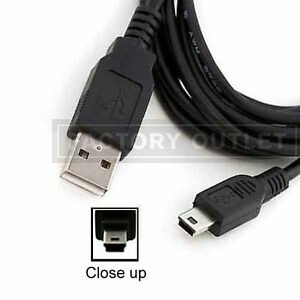 Mini USB cable 1m Black suitable for GoPro GPS Car Camera
