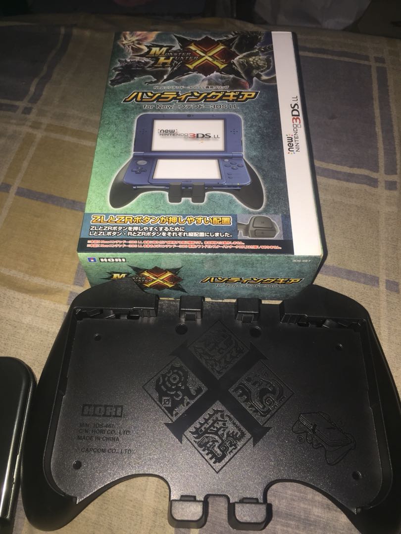 Monster Hunter New 3DS XL grip Hori brand swap, Video Gaming, Video