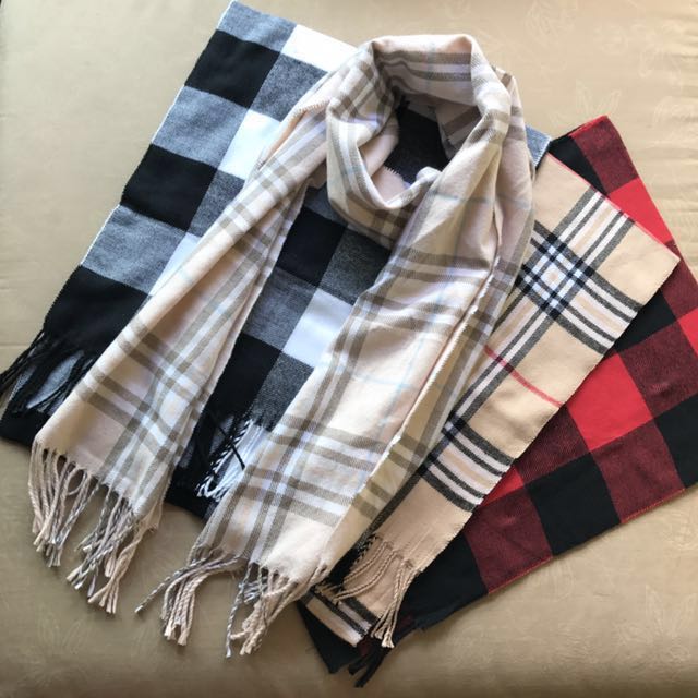 burberry inspired shawl