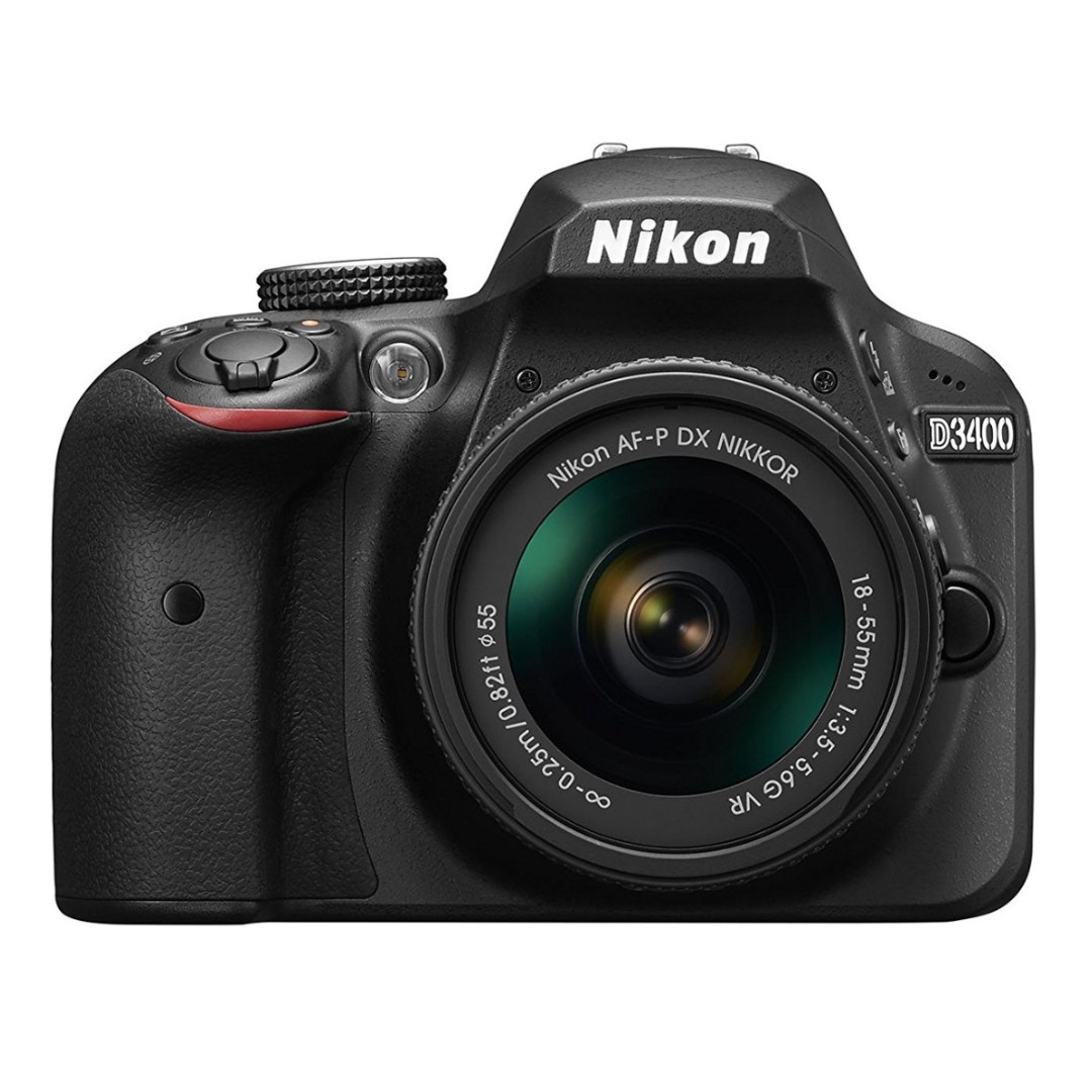 Af p dx 18 55mm f 35 56 g vr Nikon D3400 W Af P Dx Nikkor 18 55mm F 3 5 5 6g Vr Black Photography Cameras Digital Cameras On Carousell