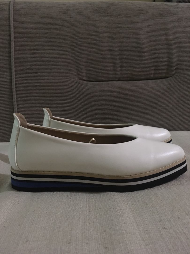 Platform White Doll Shoes, Women's Fashion, Footwear, Sneakers on Carousell