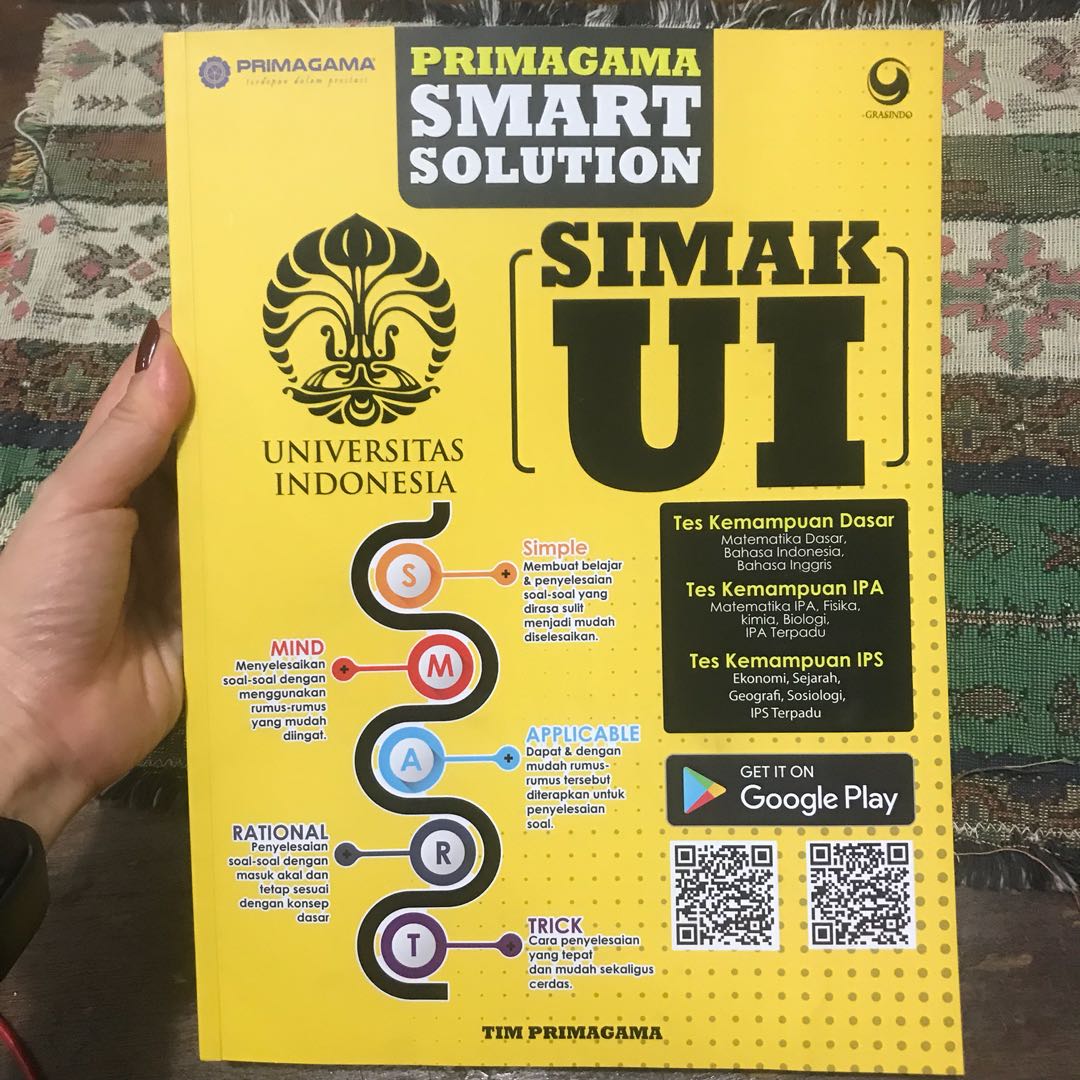 Preloved Buku Primagama Smart Solution Simak Ui Buku Alat Tulis Buku Di Carousell It is compatible with all android devices (required android 4.0+) and can also be able to install on pc. preloved buku primagama smart solution simak ui