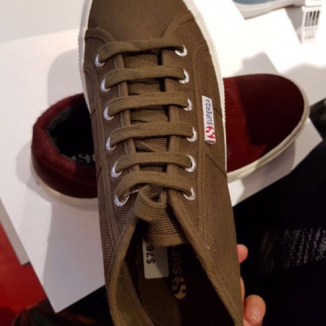 Superga Midcut Military Green Men s Fashion Footwear Dress