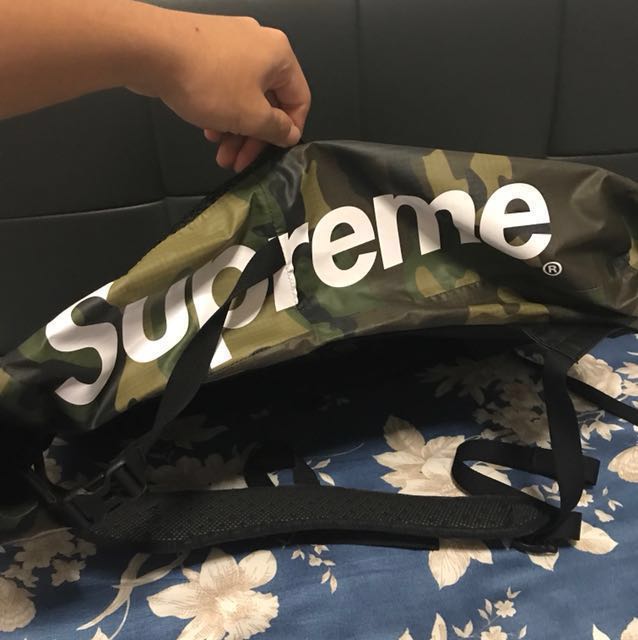 Supreme the north face waterproof backpack woodland camo store