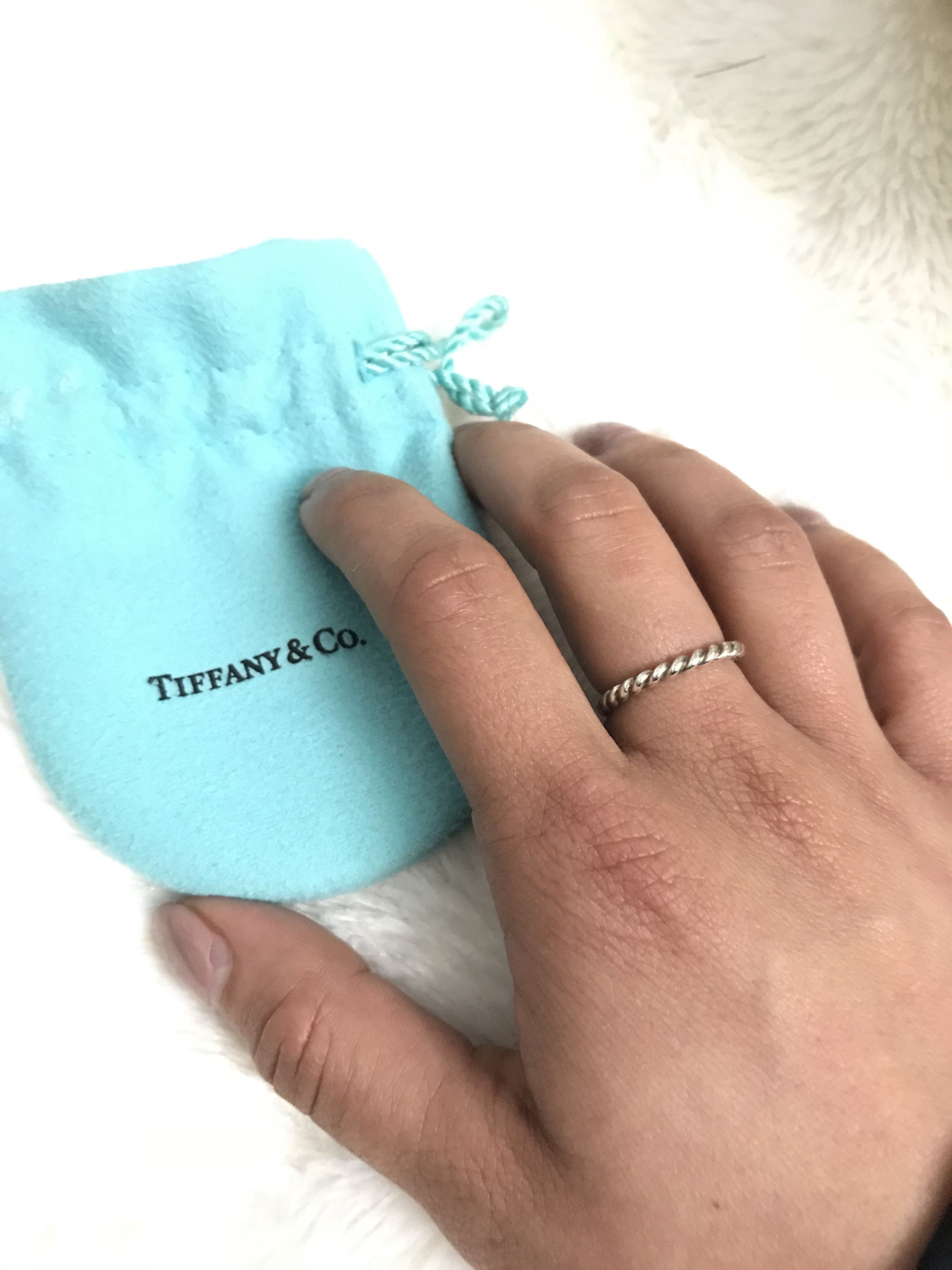 Tiffany twisted sales rope ring