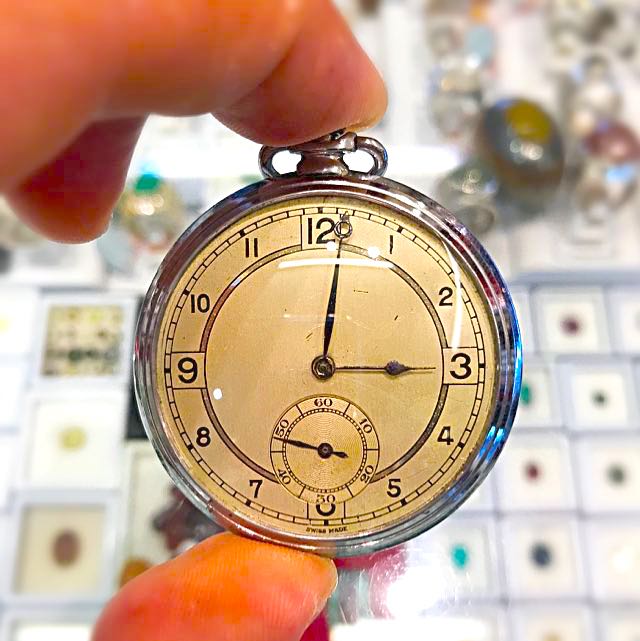 Swiss made pocket watch antique shop