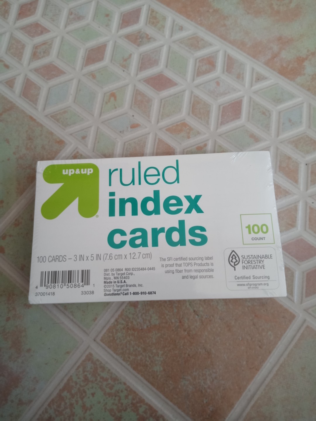 100ct 3 X 5 Ruled Index Cards Multicolor - Up & Up™ : Target