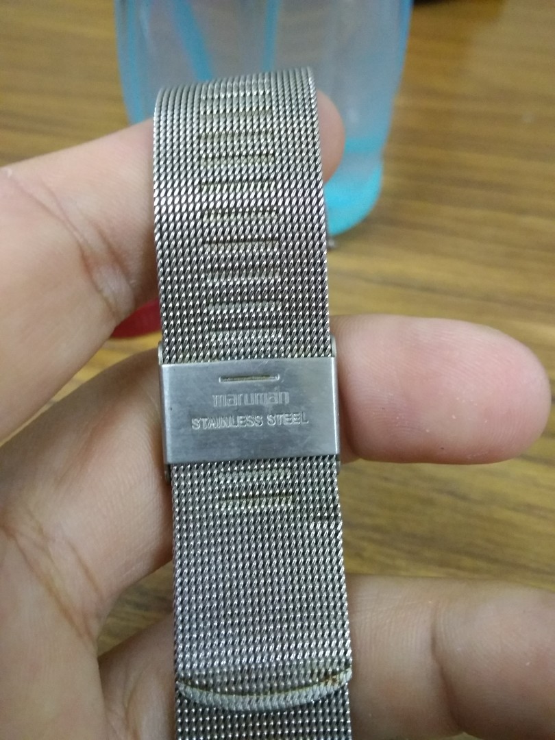 Vintage Maruman watch mesh bracelet