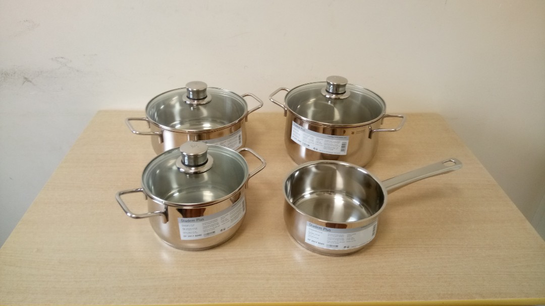WMF Diadem Cookware Set, Silver, 4-Piece