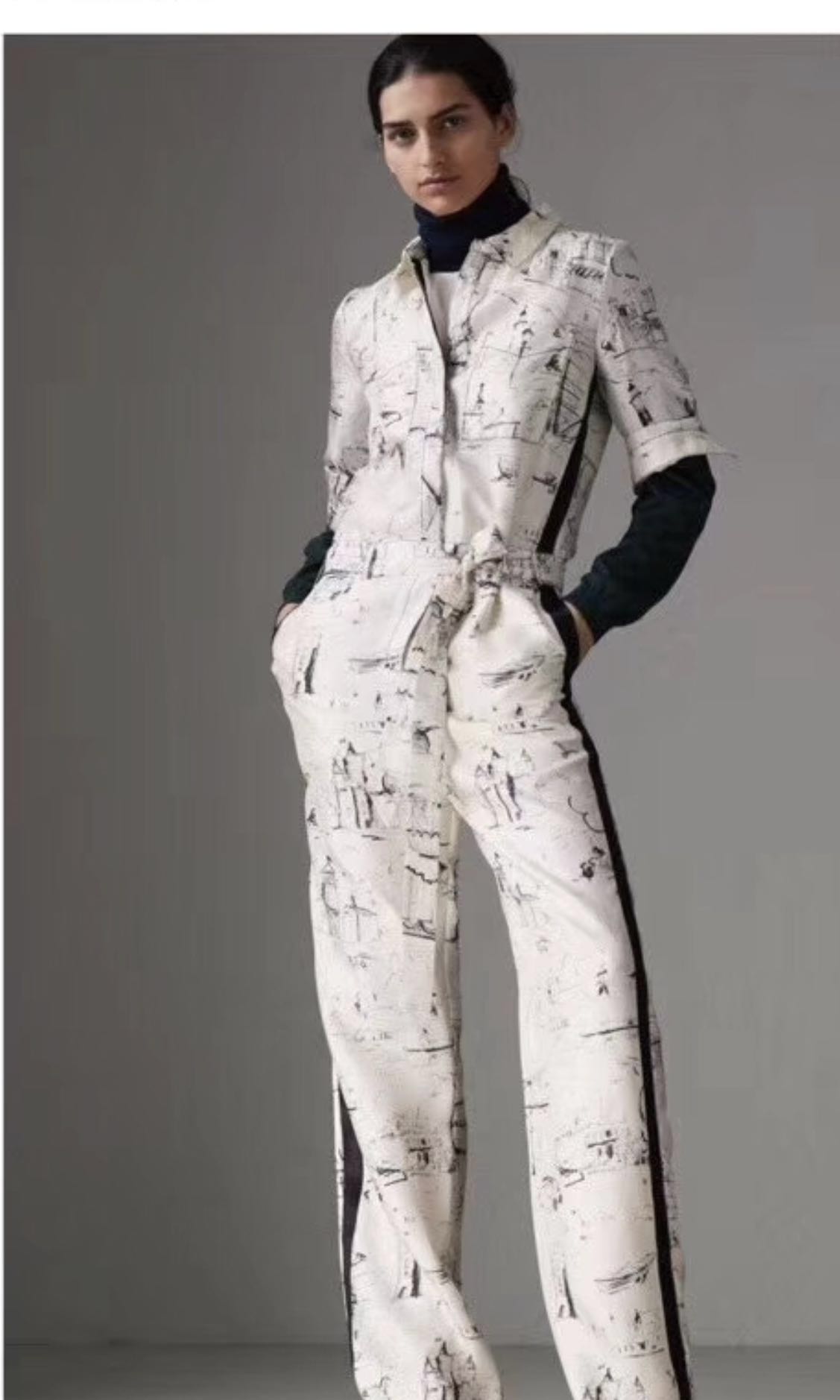 Burberry jumpsuit womens hot sale