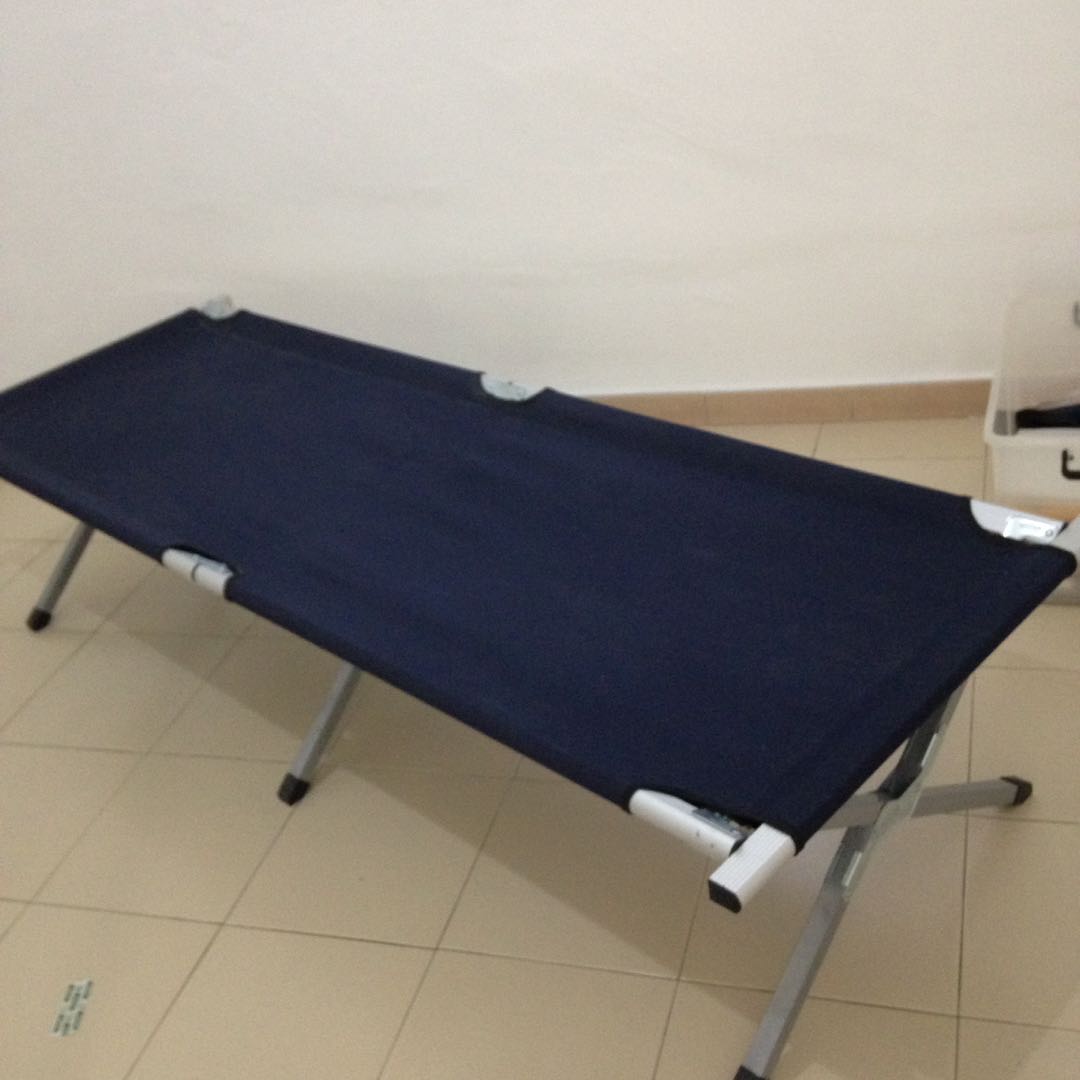 Camp Bed Folding Safari Army, Furniture & Home Living, Furniture, Bed