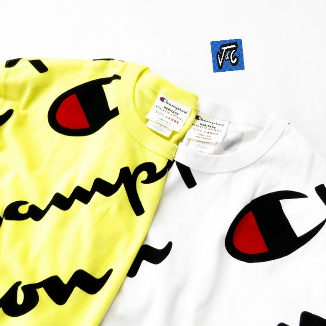 champion heritage tee yellow