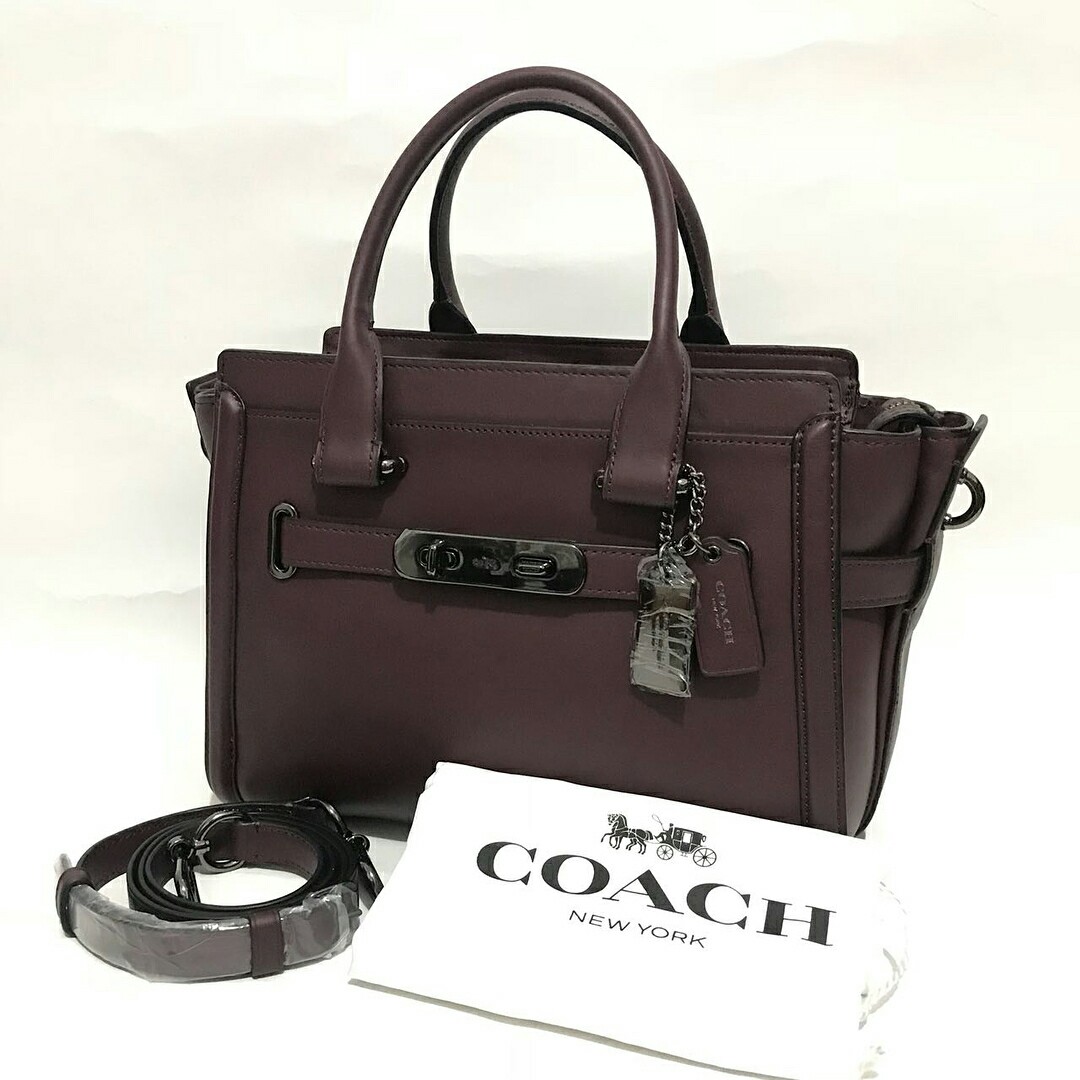 Coach swagger 20 oxblood hot sale