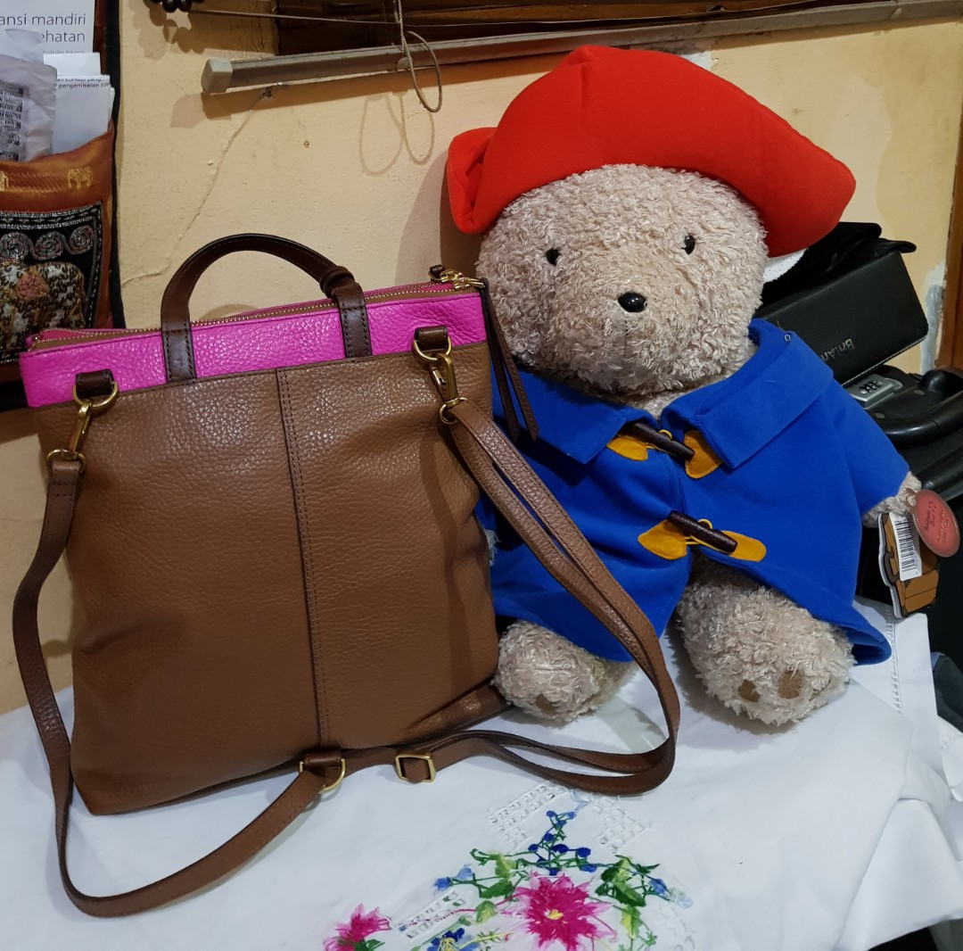 Fossil Backpack jenna new look alike Fesyen Wanita Tas Dompet