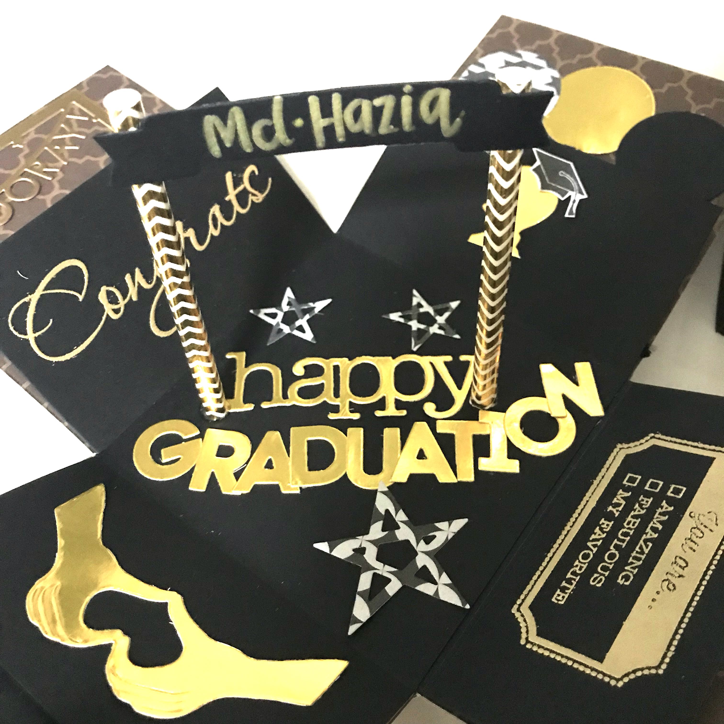 Download Happy graduation Gold And Blank Handmade Explosion Box ...