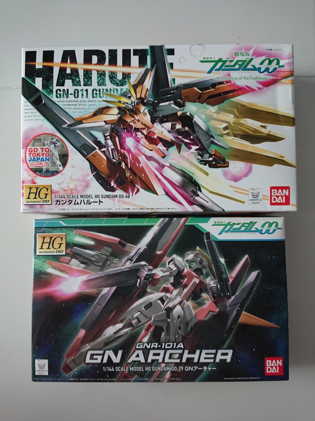 Hg Gundam Harute And Gn Archer Toys Games Bricks Figurines On Carousell
