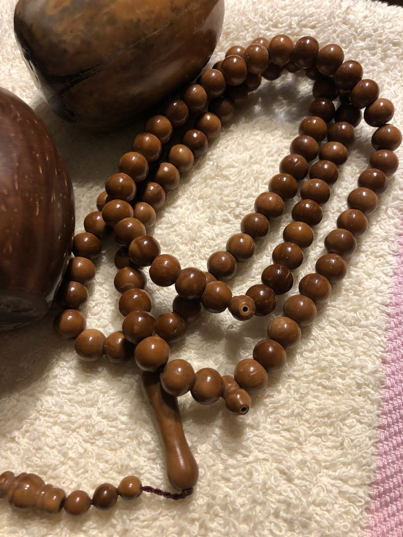 Kokka wood prayer beads necklace, Hobbies & Toys, Memorabilia ...