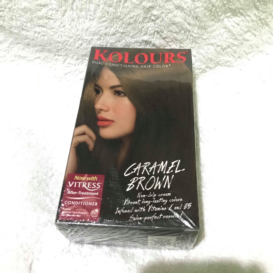 Kolours Caramel Brown, Beauty & Personal Care, Hair on Carousell