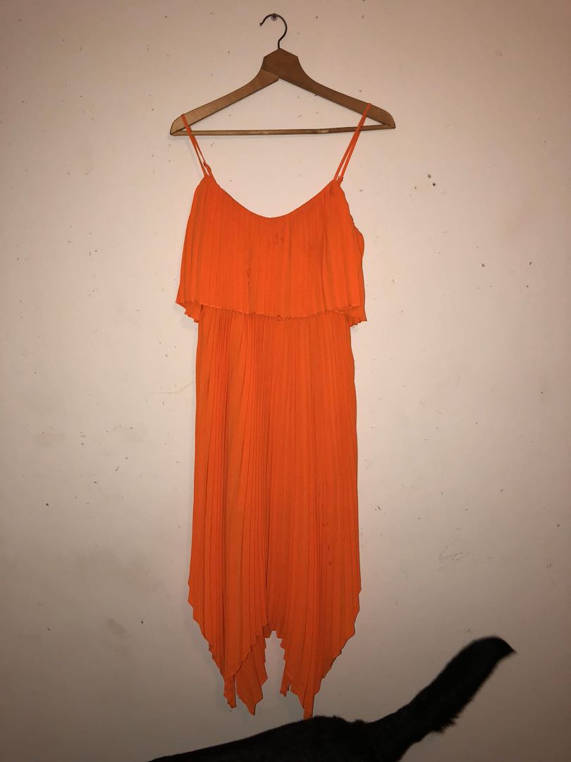 Orange White Closet Dress Women S Fashion Clothes On Carou
