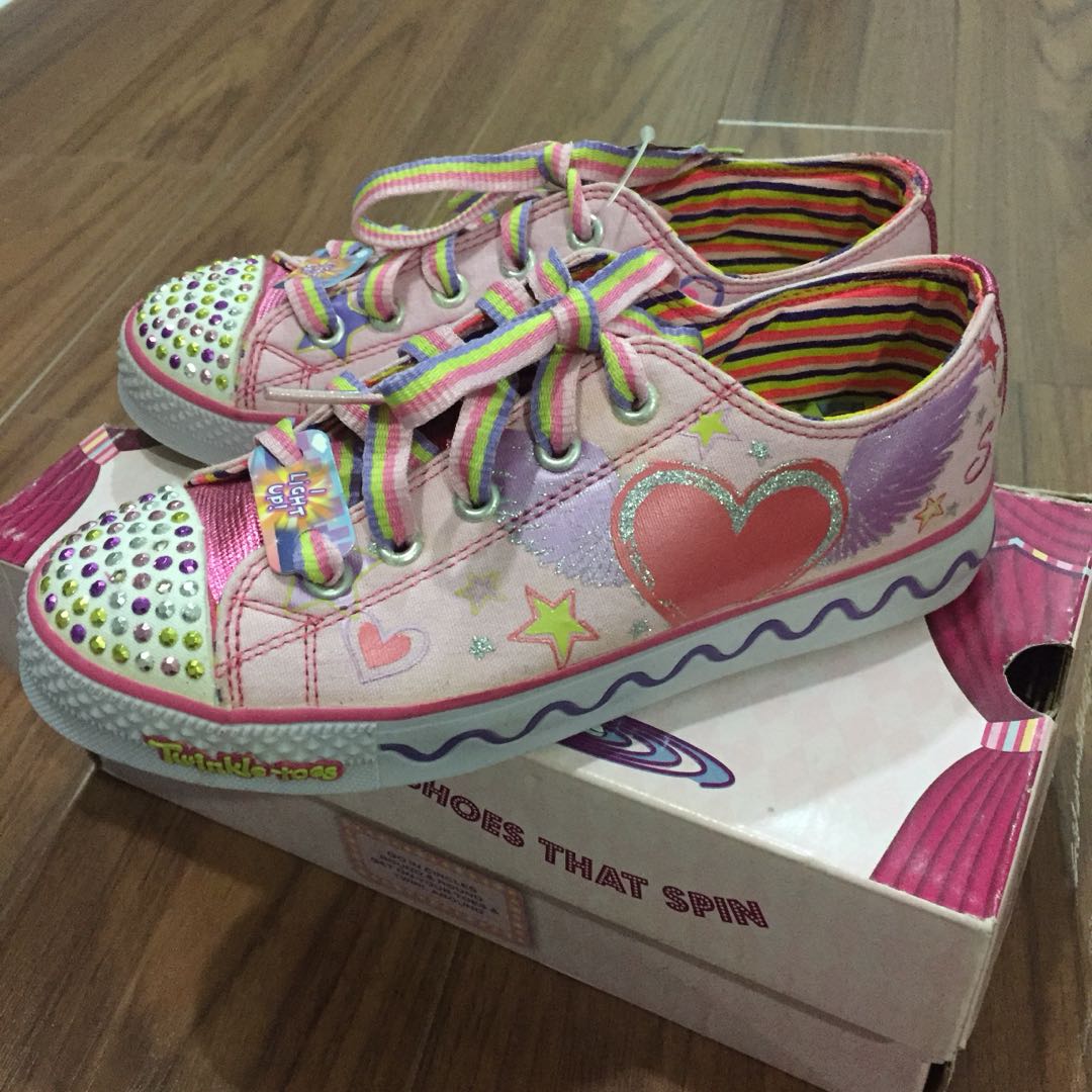 Twinkle toes spinning shoes sale