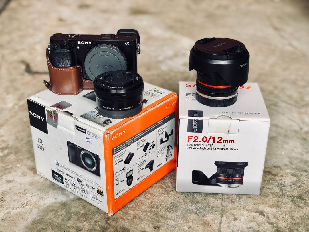 Sony a6000 + Lens, Photography, Lens & Kits on Carousell