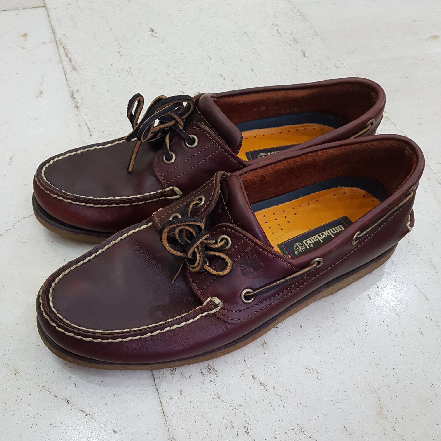 Timberland Root Beer Boat Shoes , Men's Fashion, Footwear, Dress Shoes ...