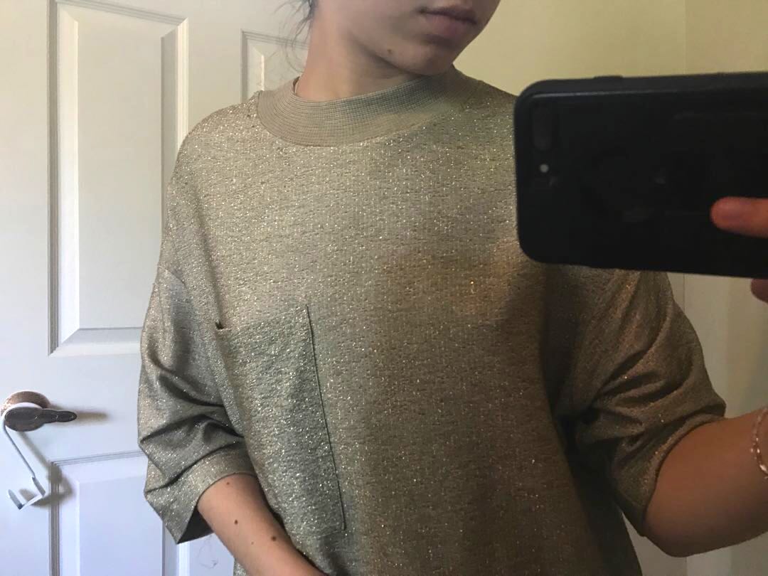 Zara shiny gold T-Shirt Dress (New with tags), Women's Fashion, Clothes on Carousell Zara shiny gold T-Shirt Dress (New with tags), Women's Fashion, Clothes on Carousell