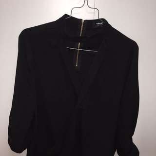 Blouse With Choker Neck Style