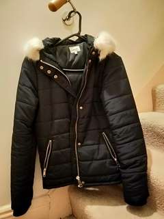 Seed Navy Puffer Jacket size 8