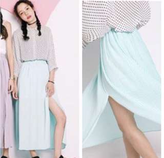 CLEARANCE | Pastel Slit Maxi Skirt