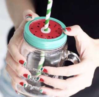 CLEARANCE | Watermelon Mason Glass Jar