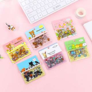Rilakkuma Sumikko Clear Sticker Pack