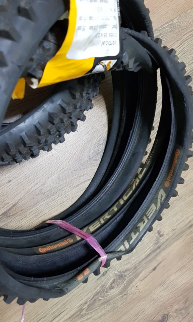 26x2.3 Continental Vertical Tyres 2pcs Sports Equipment Bicycles Parts Parts Accessories on Carousell