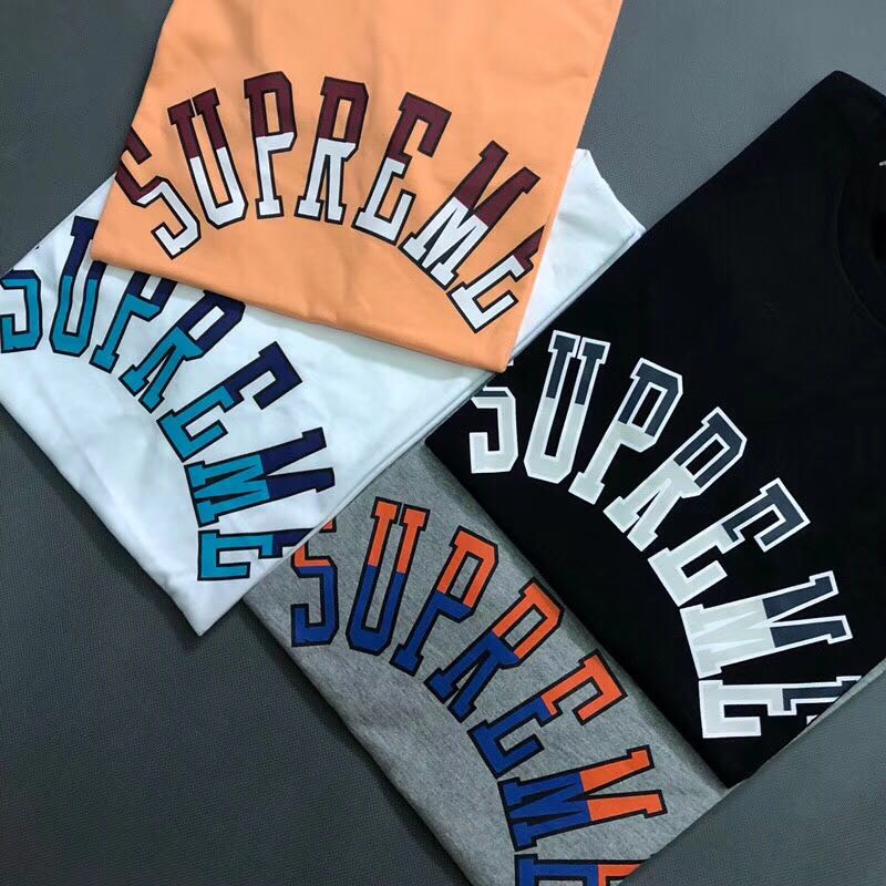 supreme curve logo tee