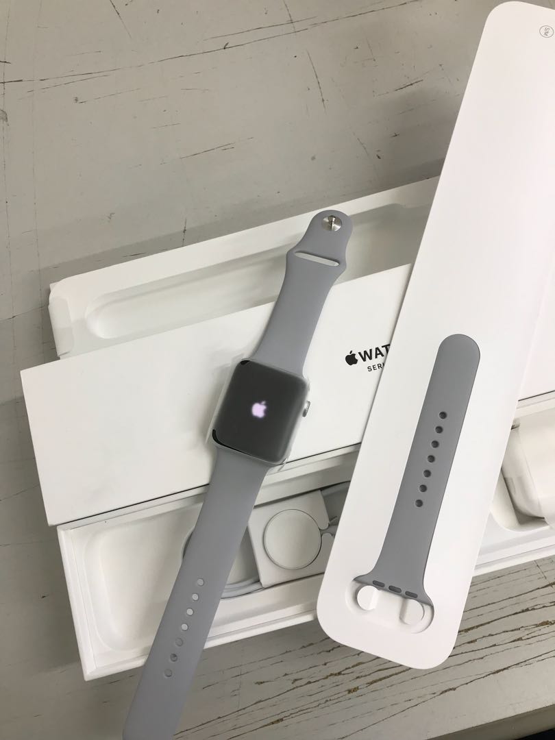 apple watch silver case fog band