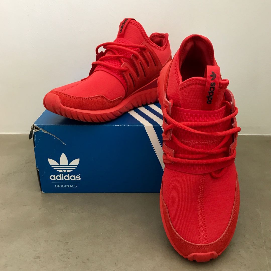 ADIDAS TUBULAR RADIAL RED UK9 US9.5