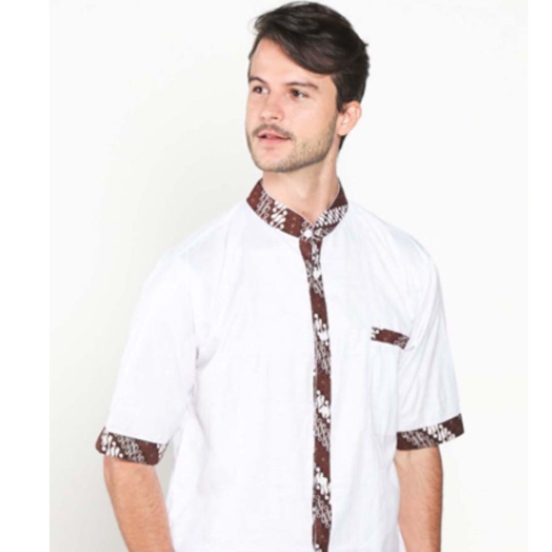white batik shirt
